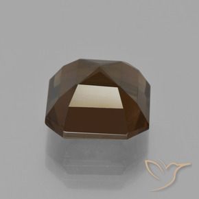 Smoky Quartz Gemstone in 10 x 10 mm (calibrated) Size for Sale, Smoky Quartz Stone in Hickory Brown Color