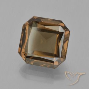 7.15 ct Brown Smoky Quartz Stone, Natural Smoky Quartz in Octagon / Scissor Cut Shape for Sale
