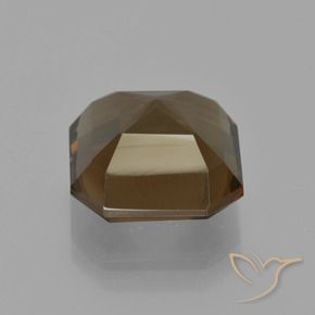 Smoky Quartz Gemstone in 12 x 12 mm (calibrated) Size for Sale, Smoky Quartz Stone in Medium-Dark Brown Color