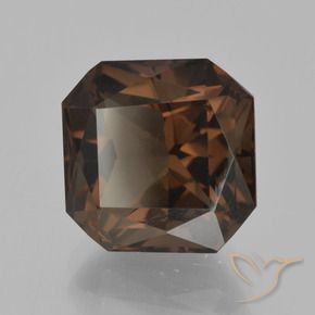 5.51 ct Brown Smoky Quartz Stone, Natural Smoky Quartz in Octagon / Scissor Cut Shape for Sale