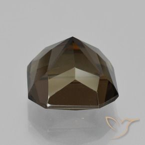 Smoky Quartz Gemstone in 11 x 11 mm (calibrated) Size for Sale, Smoky Quartz Stone in Reddish Brown Color