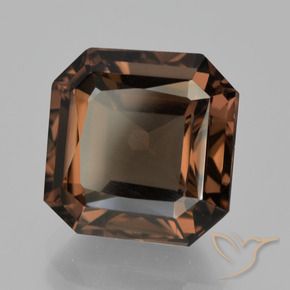 6.42 ct Brown Smoky Quartz Stone, Natural Smoky Quartz in Octagon / Scissor Cut Shape for Sale