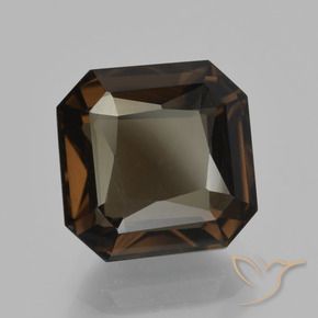 5.07 ct Brown Smoky Quartz Stone, Natural Smoky Quartz in Octagon / Scissor Cut Shape for Sale