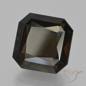 6.26 ct Brown Smoky Quartz Stone, Natural Smoky Quartz in Octagon / Scissor Cut Shape for Sale