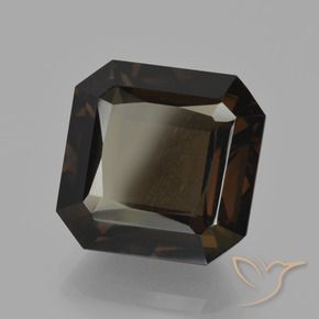 10.74 ct Brown Smoky Quartz Stone, Natural Smoky Quartz in Octagon / Scissor Cut Shape for Sale