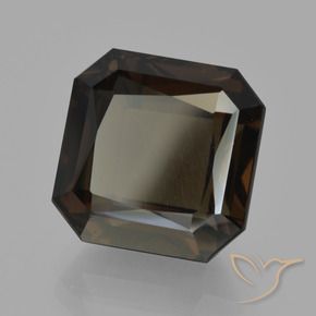 9.35 ct Brown Smoky Quartz Stone, Natural Smoky Quartz in Octagon / Scissor Cut Shape for Sale