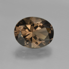 3.6ct Oval Diamond-Cut Brown Smoky Quartz for sale thumb image of 3.6ct Oval Diamond-Cut Brown Smoky Quartz (ID: 413764)