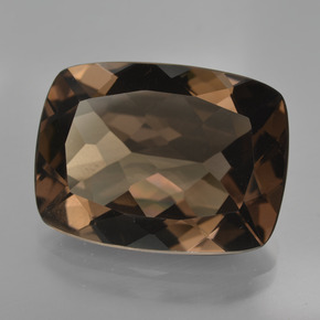 16.28 ct Brown Smoky Quartz Gemstone, Smoky Quartz Gem in Cushion-Cut Shape for Sale.