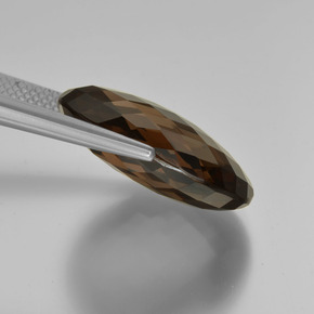 Smoky Quartz Gemstone in 20 x 15 mm (calibrated) Size for Sale, Smoky Quartz Stone in Chocolate Brown Color