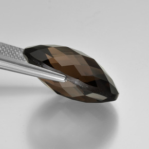 Smoky Quartz Gemstone in 20 x 15 mm (calibrated) Size for Sale, Smoky Quartz Stone in Dark Brown Color