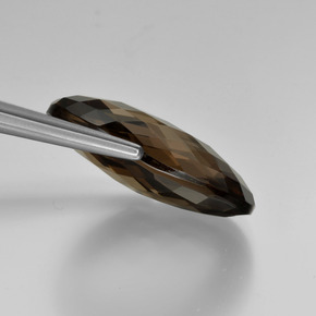Smoky Quartz Gemstone in 20 x 15 mm (calibrated) Size for Sale, Smoky Quartz Stone in Medium Brown Color