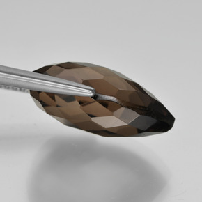 Smoky Quartz Gemstone in 16 x 12 mm (calibrated) Size for Sale, Smoky Quartz Stone in Brown Color