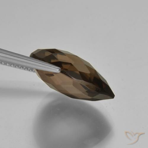 Smoky Quartz Gemstone in 16 x 12 mm (calibrated) Size for Sale, Smoky Quartz Stone in Chocolate Brown Color