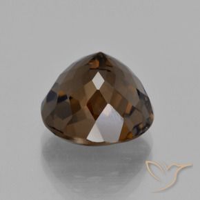 Smoky Quartz Gemstone in 11 mm (calibrated) Size for Sale, Smoky Quartz Stone in Umber Brown Color