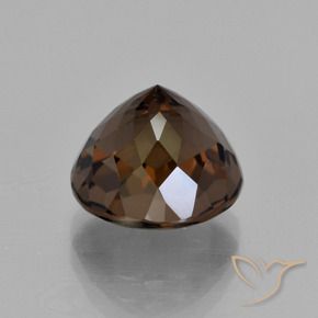 Smoky Quartz Gemstone in 11 mm (calibrated) Size for Sale, Smoky Quartz Stone in Hickory Brown Color