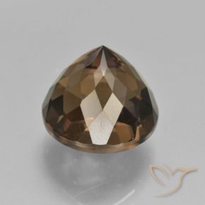 Smoky Quartz Gemstone in 12 mm (calibrated) Size for Sale, Smoky Quartz Stone in Dark Blue Color