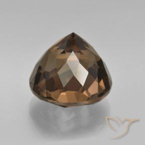 Smoky Quartz Gemstone in 12 mm (calibrated) Size for Sale, Smoky Quartz Stone in Chocolate Brown Color