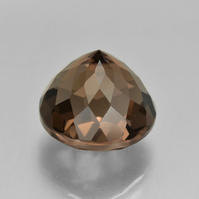 Smoky Quartz Gemstone in 12.6 mm Size for Sale, Smoky Quartz Stone in Hickory Brown Color