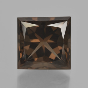 11ct Princess-Cut Brown Smoky Quartz Gem for sale 11ct Princess-Cut Brown Smoky Quartz Gem (ID: 417907)