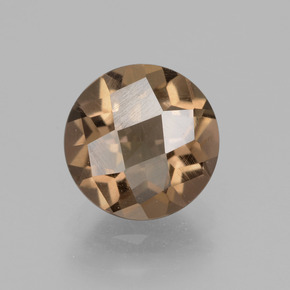 Braun Rauchquarz Edelstein - 1.9ct Rund Schachbrett (ID: 428134)