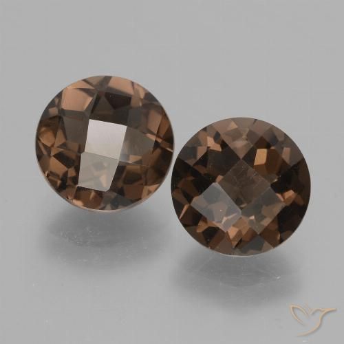 3.58ctw Natural Hickory Brown Smoky Quartz, Round, VS