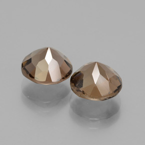 Smoky Quartz Gemstones in 8 mm (calibrated) Size for Sale, Smoky Quartz Stones in Brown Color
