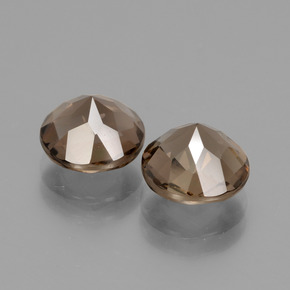 Smoky Quartz Gemstones in 8 mm (calibrated) Size for Sale, Smoky Quartz Stones in Chocolate Brown Color