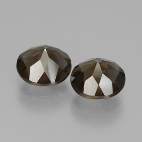 Smoky Quartz Gemstone in 8 mm (calibrated) Size for Sale, Smoky Quartz Stone in Brown Color