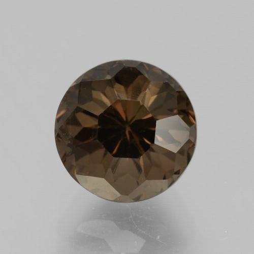 Темно-коричневый Дымчатый Кварц Камень - 3.1ct Круглая форма огранка Лепесток (ID: 431928)