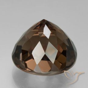 Smoky Quartz Gemstone in 14 mm (calibrated) Size for Sale, Smoky Quartz Stone in Chocolate Brown Color