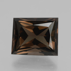 5.12 ct Brown Smoky Quartz Gemstone, Smoky Quartz Gem in Baguette / Scissor Cut Shape for Sale.