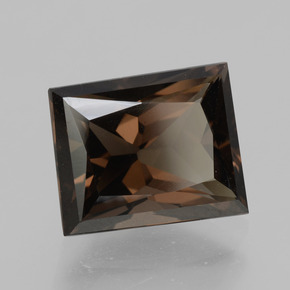 5.12 ct Brown Smoky Quartz Stone, Natural Smoky Quartz in Baguette / Scissor Cut Shape for Sale