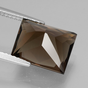 Smoky Quartz Gemstone in 11.4 x 9.3 mm Size for Sale, Smoky Quartz Stone in Brown Color