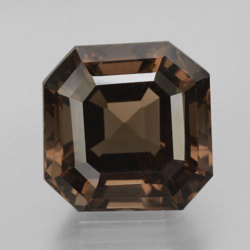Umber Brown Smoky Quartz Gem - 8.9ct Asscher Cut (ID: 433207)