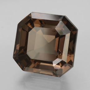 8.90 ct Brown Smoky Quartz Stone, Natural Smoky Quartz in Asscher Cut Shape for Sale