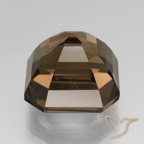 Smoky Quartz Gemstone in 11.5 x 11.4 mm Size for Sale, Smoky Quartz Stone in Dark Brown Color