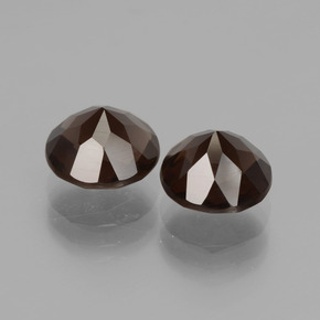 Smoky Quartz Gemstones in 8 mm (calibrated) Size for Sale, Smoky Quartz Stones in Brown Color