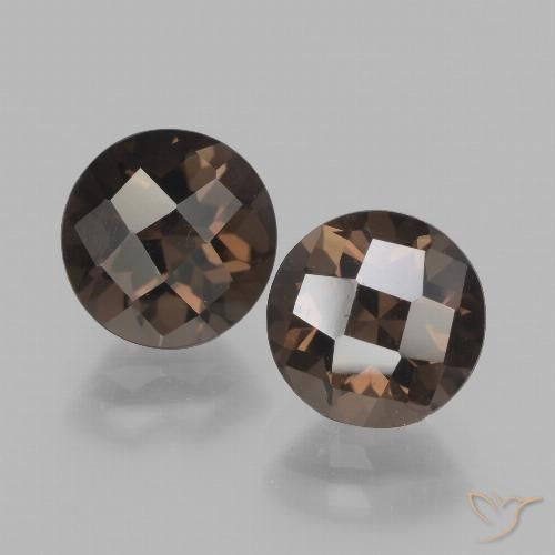 3.83ctw Natural Hickory Brown Smoky Quartz, Round, VVS-VS