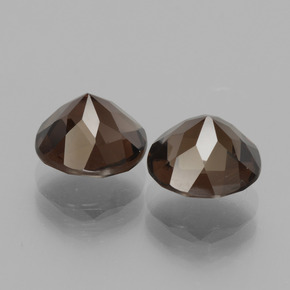 Smoky Quartz Gemstones in 8 mm (calibrated) Size for Sale, Smoky Quartz Stones in Brown Color