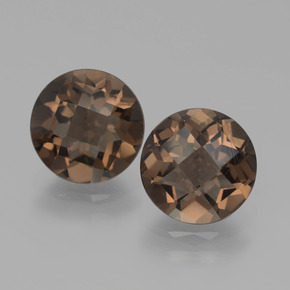 1.7ct Round Checkerboard Brown Smoky Quartz Gem for sale 1.7ct Round Checkerboard Brown Smoky Quartz Gem (ID: 439748)