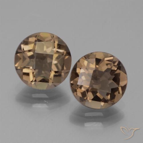 3.23ctw Natural Brown Smoky Quartz, Round, VS
