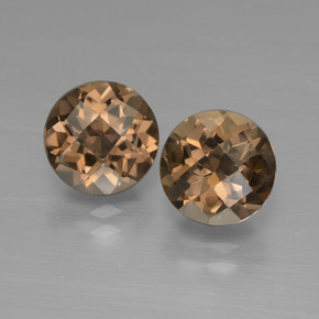 1.8ct Round Checkerboard Brown Smoky Quartz for sale thumb image of 1.8ct Round Checkerboard Brown Smoky Quartz (ID: 448074)