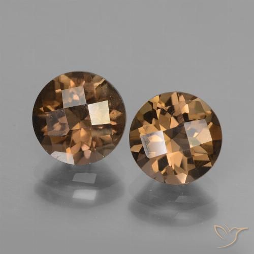 3.66ctw Natural Brown Smoky Quartz, Round, VS