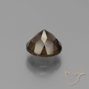 Smoky Quartz Gemstone in 8 mm (calibrated) Size for Sale, Smoky Quartz Stone in Gingerbread Brown Color