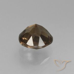 Smoky Quartz Gemstone in 7.5 mm (calibrated) Size for Sale, Smoky Quartz Stone in Medium-Dark Brown Color