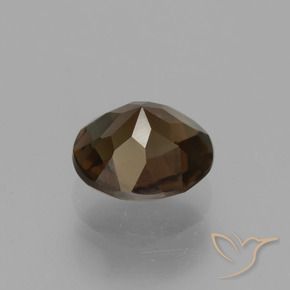 Smoky Quartz Gemstone in 8 mm (calibrated) Size for Sale, Smoky Quartz Stone in Medium Brown Color