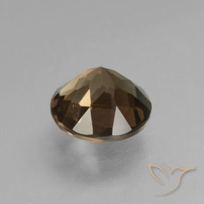 Smoky Quartz Gemstone in 8 mm (calibrated) Size for Sale, Smoky Quartz Stone in Medium Brown Color