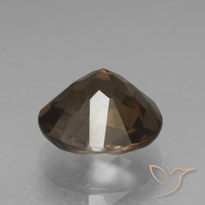Smoky Quartz Gemstone in 9 mm (calibrated) Size for Sale, Smoky Quartz Stone in Umber Brown Color