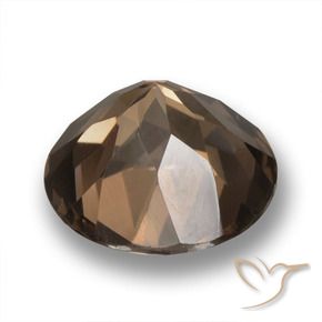 Smoky Quartz Gemstone in 12 mm (calibrated) Size for Sale, Smoky Quartz Stone in Warm Brown Color