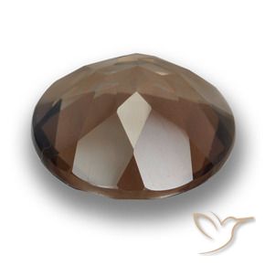 Smoky Quartz Gemstone in 15 mm (calibrated) Size for Sale, Smoky Quartz Stone in Dark Brown Color